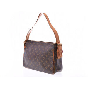 Louis Vuitton Shoulder Leather Cite Viva Monogram Bag Brown